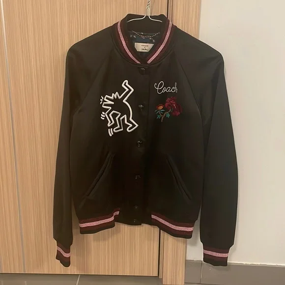 Keith haring varsity jacket cheap